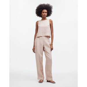 Madewell Cream Straight Leg Jumpsuit